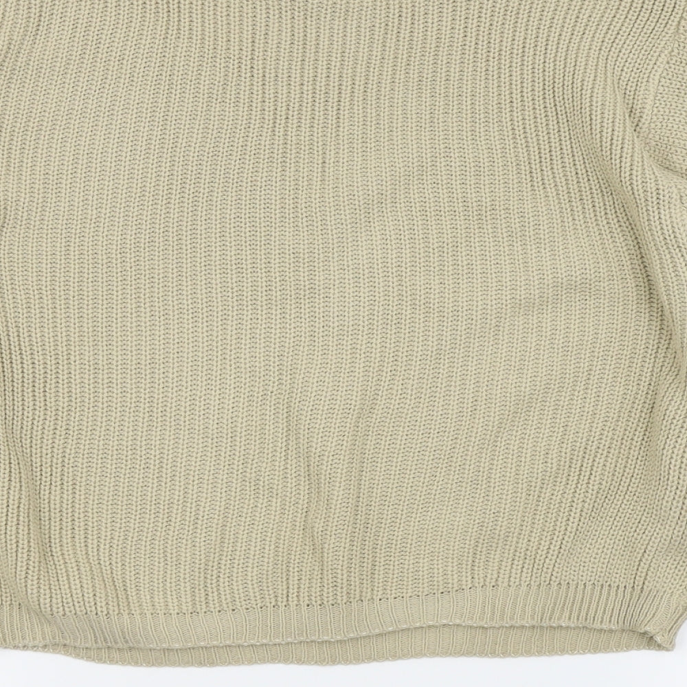 Stylewise Womens Beige Pullover Jumper Size M