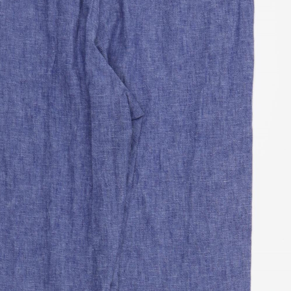 Womens UK Size 18 F&F Regular Fit Blue Trousers