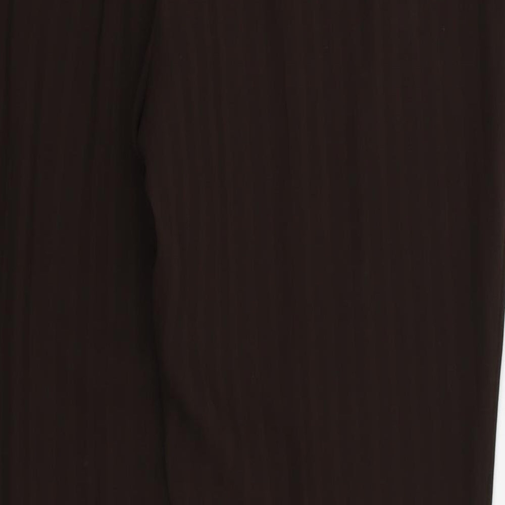 Womens UK Size 34 in Preworn Regular Fit Brown Trousers