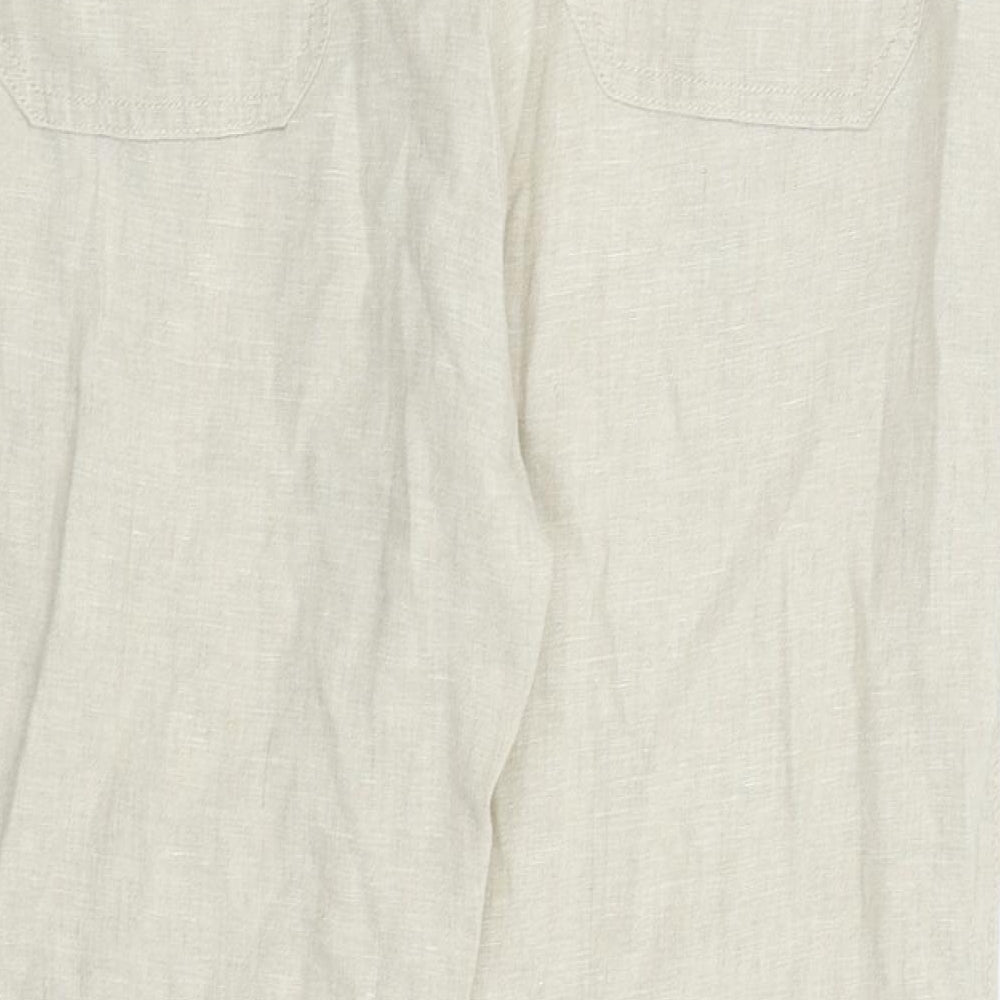 F&F Womens Beige Trousers Size 14 L24 in