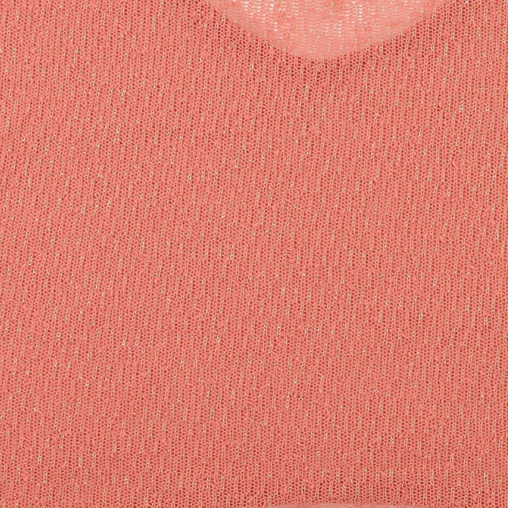 George Womens Orange Basic T-Shirt Size 14