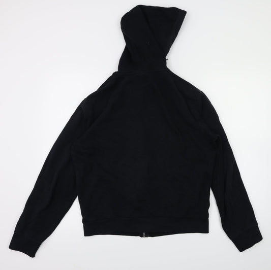 Topman Mens Black Full Zip Jumper Size S