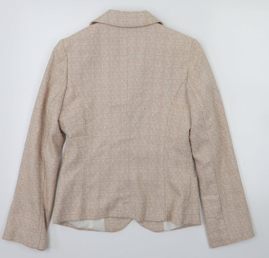 H&M Womens Pink Jacket Blazer Size 10