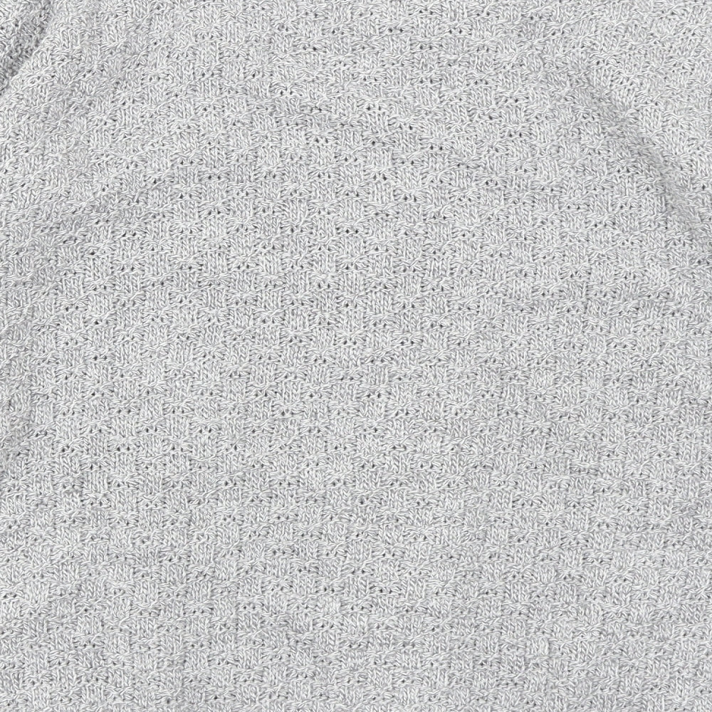 Pure & Natural Womens Grey Cardigan Jumper Size L