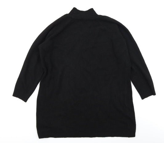 Peacocks Womens Black Knit Pullover Jumper Size L