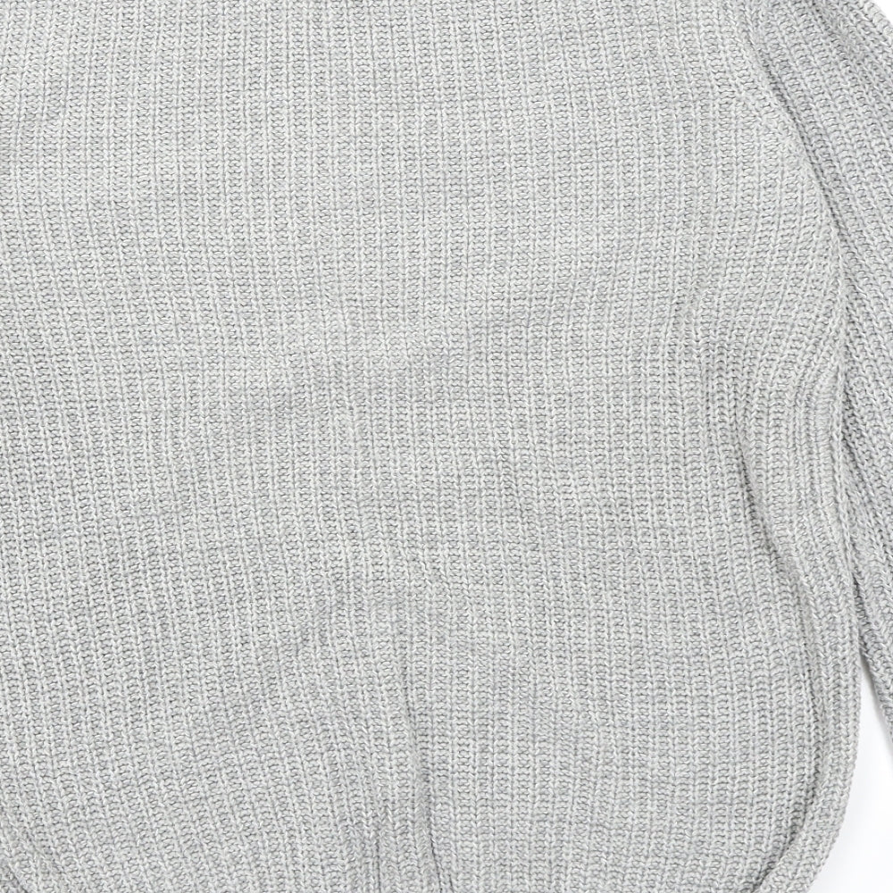 Primark Mens Grey Knit Pullover Jumper Size S