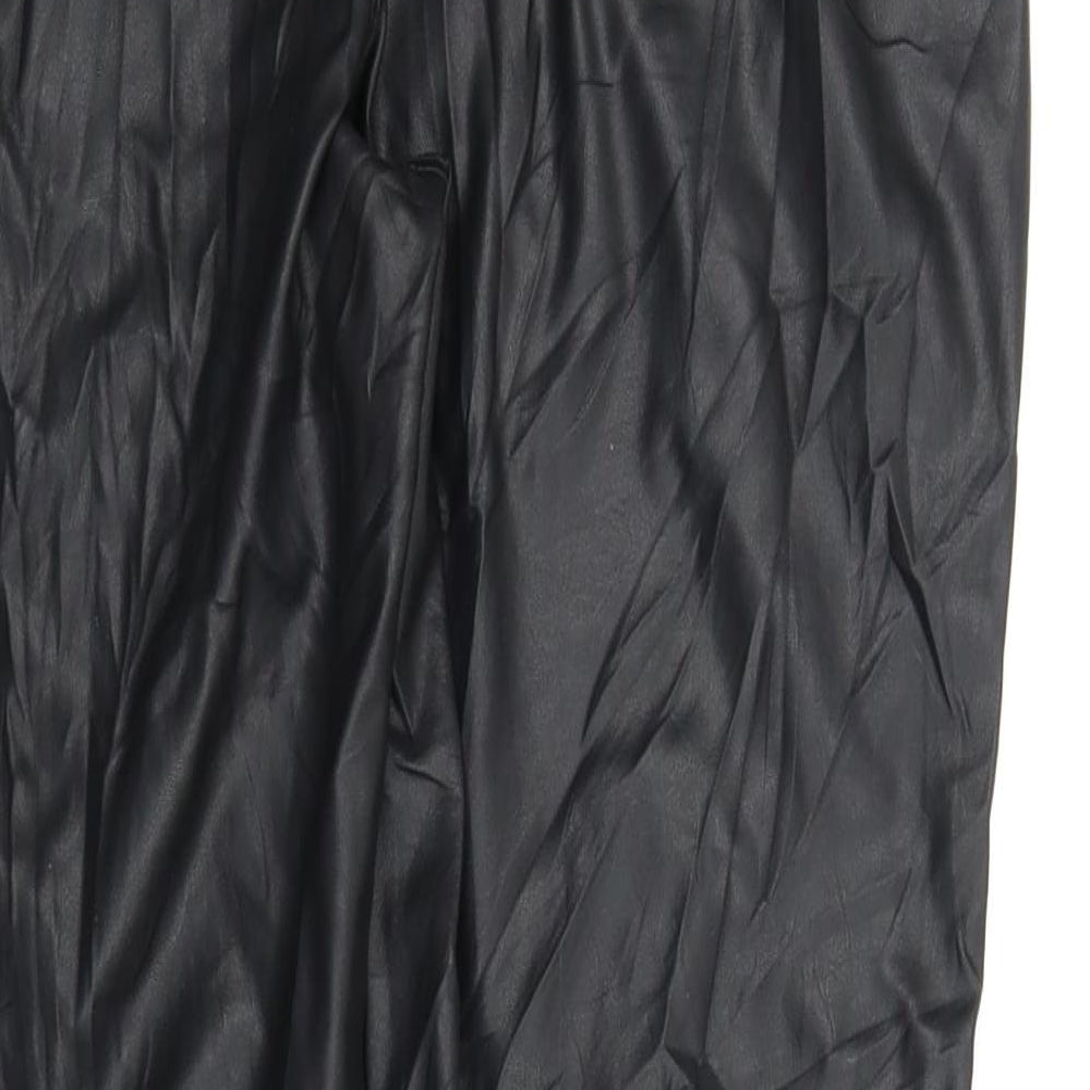 Topshop Womens Black Trousers Size 14 L26 in