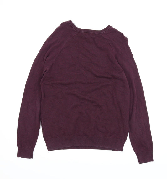 TU Mens Purple   Pullover Jumper Size M