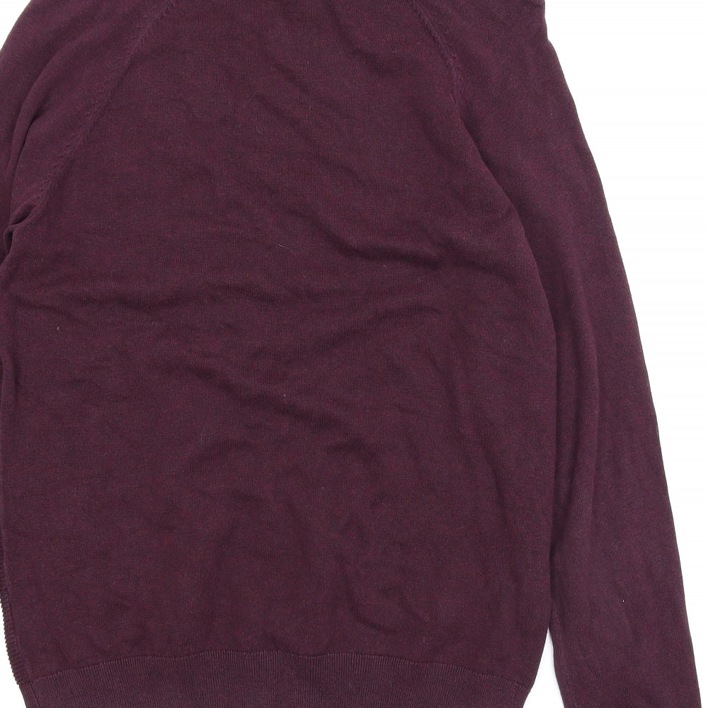 TU Mens Purple   Pullover Jumper Size M