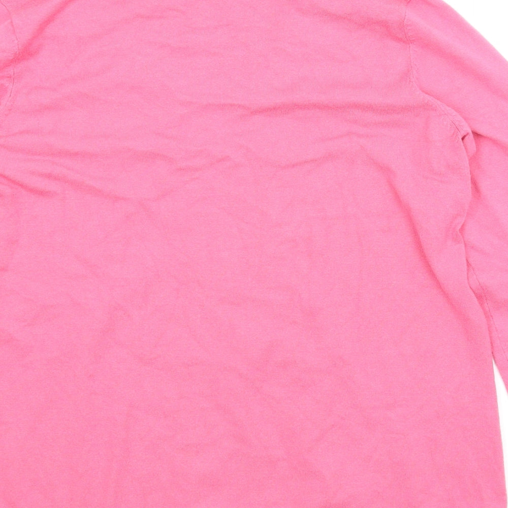 M&Co Womens Pink Pullover Jumper Size 18