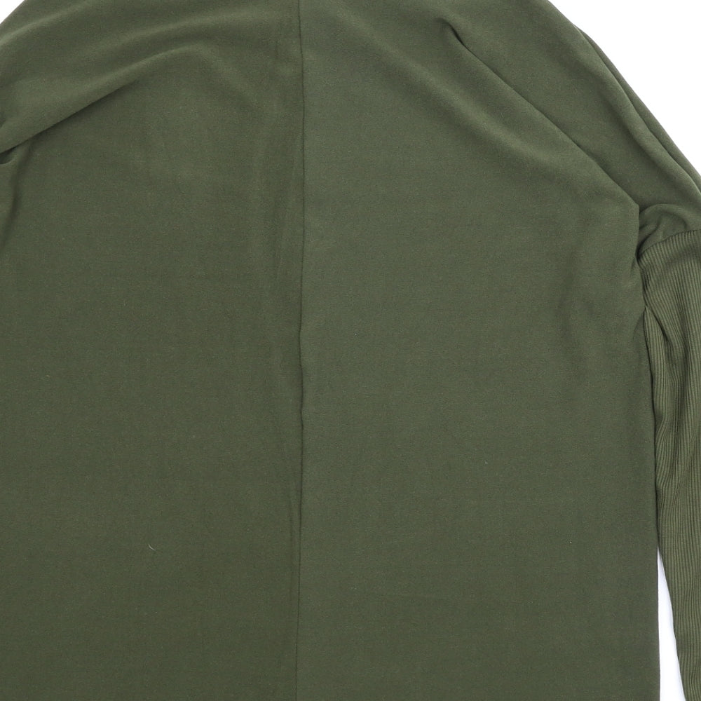 Womens UK Size L Preworn Green Basic Blouse