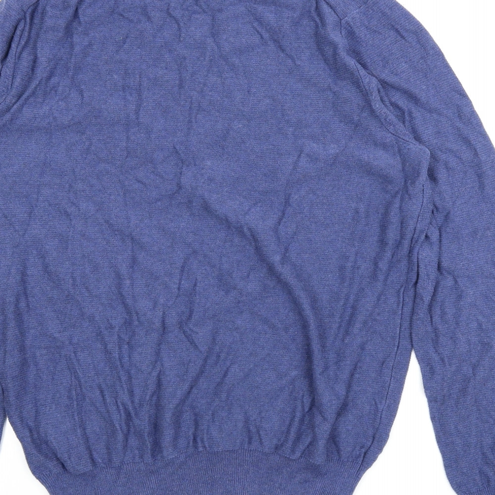 Mens UK Size L Primark Blue Pullover Jumper