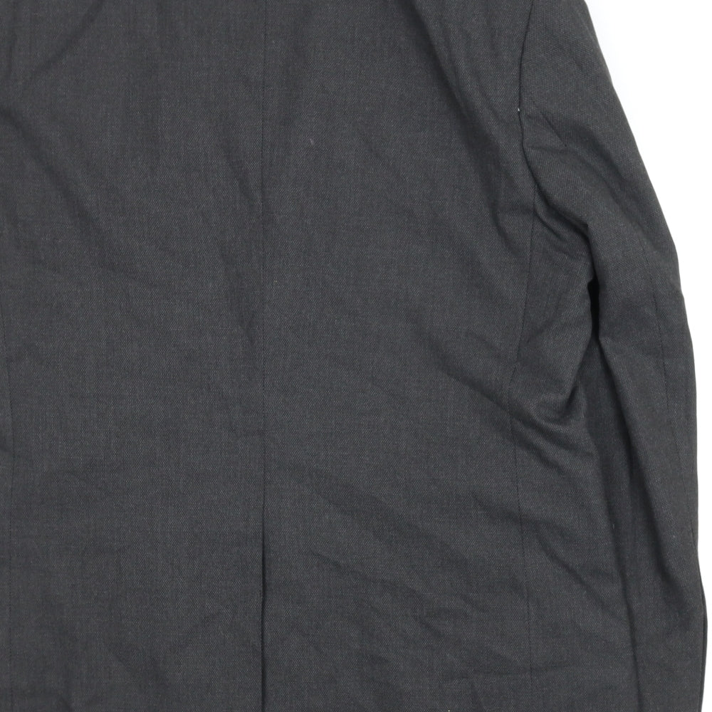 Mens UK Size 42 Impressions Regular Grey Suit Jacket