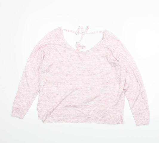 Indigo Womens Pink Basic Blouse Size M