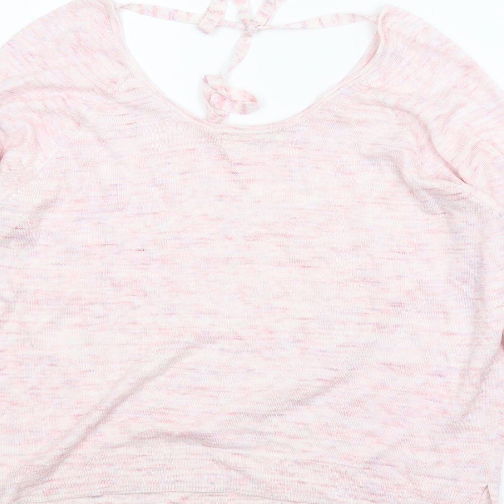 Indigo Womens Pink Basic Blouse Size M