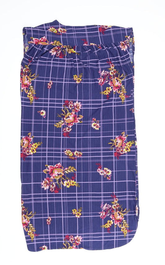 NEXT Womens Blue Floral Shift Size 12