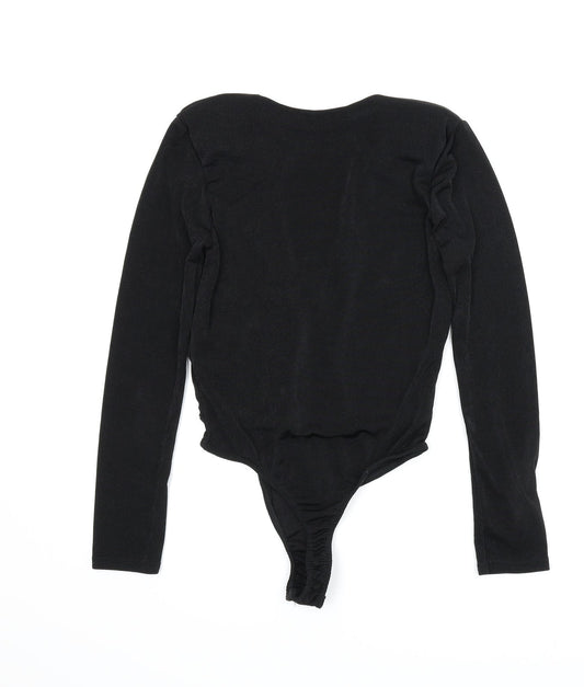 Missguided Womens Black Leotard One-Piece Size 10