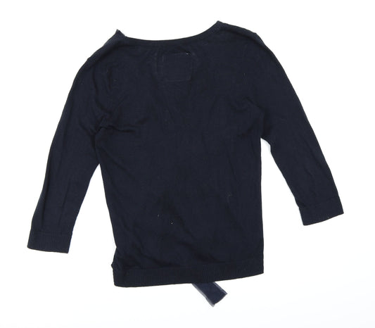 Hollister Womens Blue Knit Pullover Jumper Size L