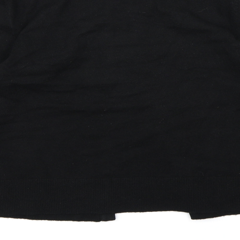 David Emmanuel Womens Black Knit Cardigan Jumper Size S