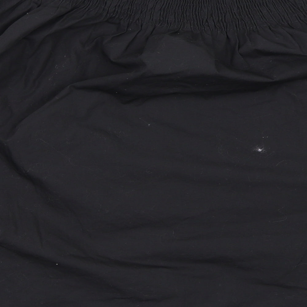 Womens UK Size XS Zara Black Basic Blouse
