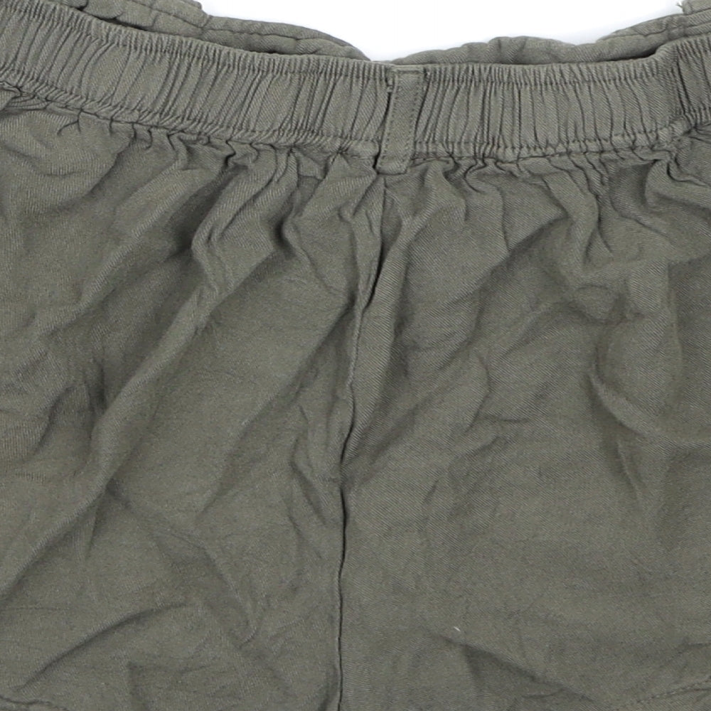 New Look Womens Green Hot Pants Shorts Size 12