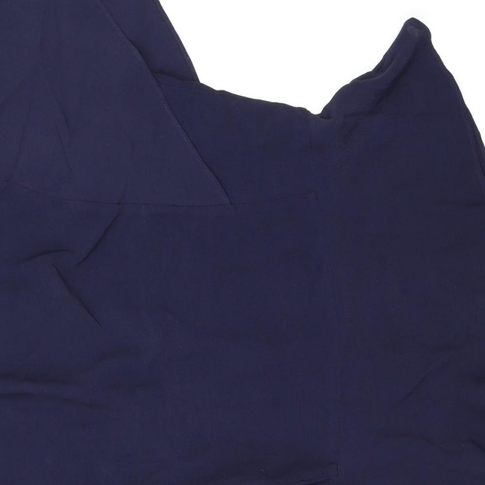 Womens UK Size 10 Warehouse Blue Basic Blouse