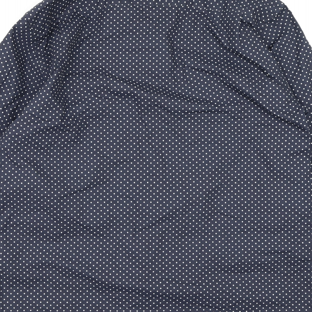 Mens UK Size M Peter Werth Blue Button-Up Long Sleeve Casual Shirt