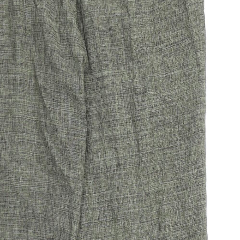 Womens UK Size 12 Marks and Spencer Regular Fit Green Trousers
