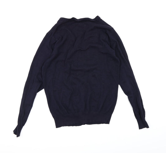 Cedar Wood State Mens Blue Knit Cardigan Jumper Size M