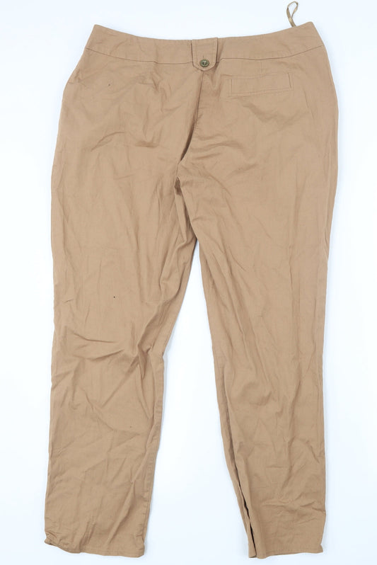 Select Womens Beige Trousers Size 16 L28 in