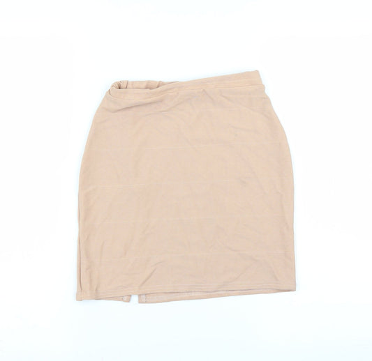 PRETTYLITTLETHING Womens Pink   Bandage Skirt Size 8