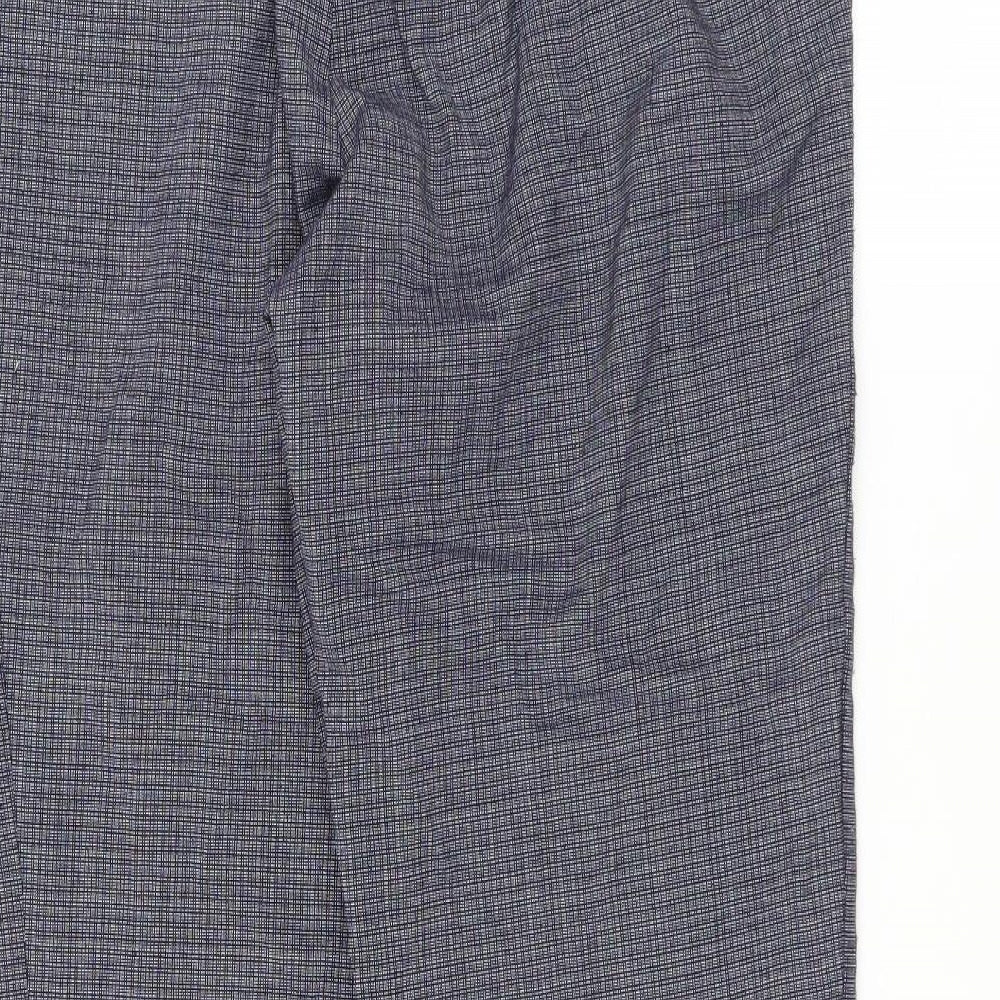 Marks and Spencer Womens Blue Trousers Size 12 L28 in