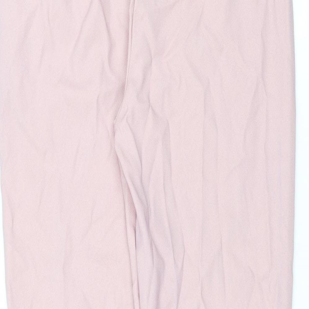 PRETTYLITTLETHING Womens Pink Trousers Size 6 L28 in