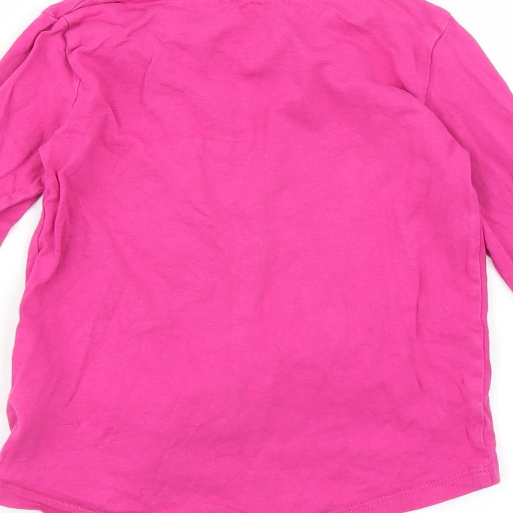 Blue Zoo Girls Pink Basic T-Shirt Size 2-3 Years - monster