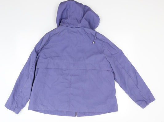 Per Una Womens Purple Pea Coat Coat Size 16