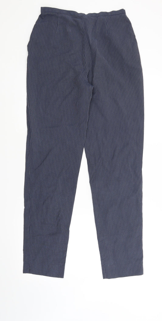 Womens UK Size 10 Etam Regular Fit Blue Trousers