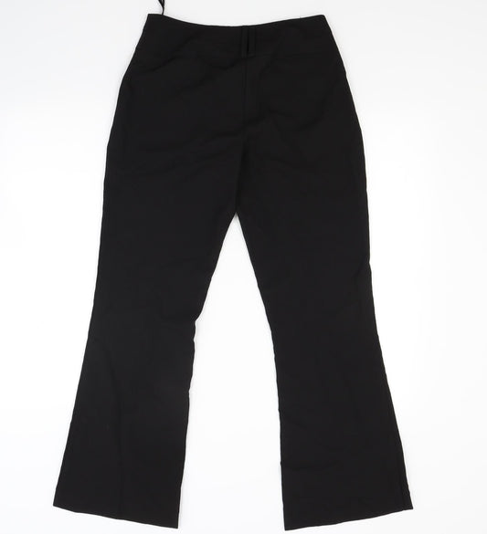 Womens UK Size 8 Dorothy Perkins Regular Fit Black Trousers