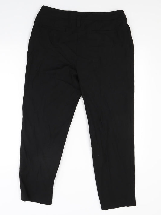 Womens UK Size 12 Marks and Spencer Regular Fit Black Trousers