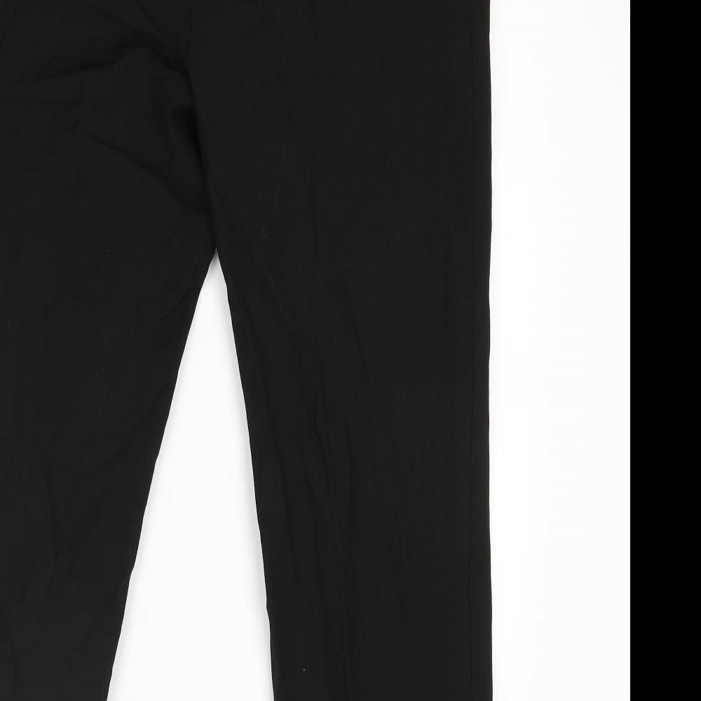 Womens UK Size 12 Marks and Spencer Regular Fit Black Trousers