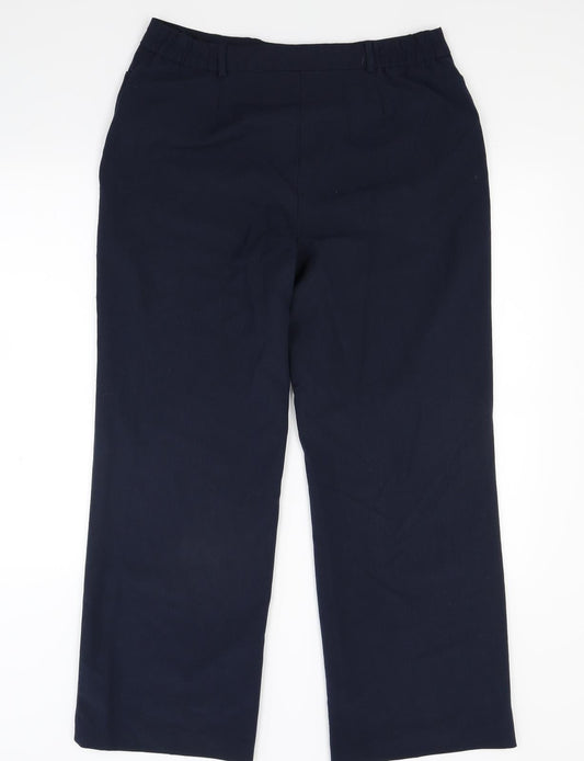 Womens UK Size 14 Slimma Regular Fit Blue Trousers