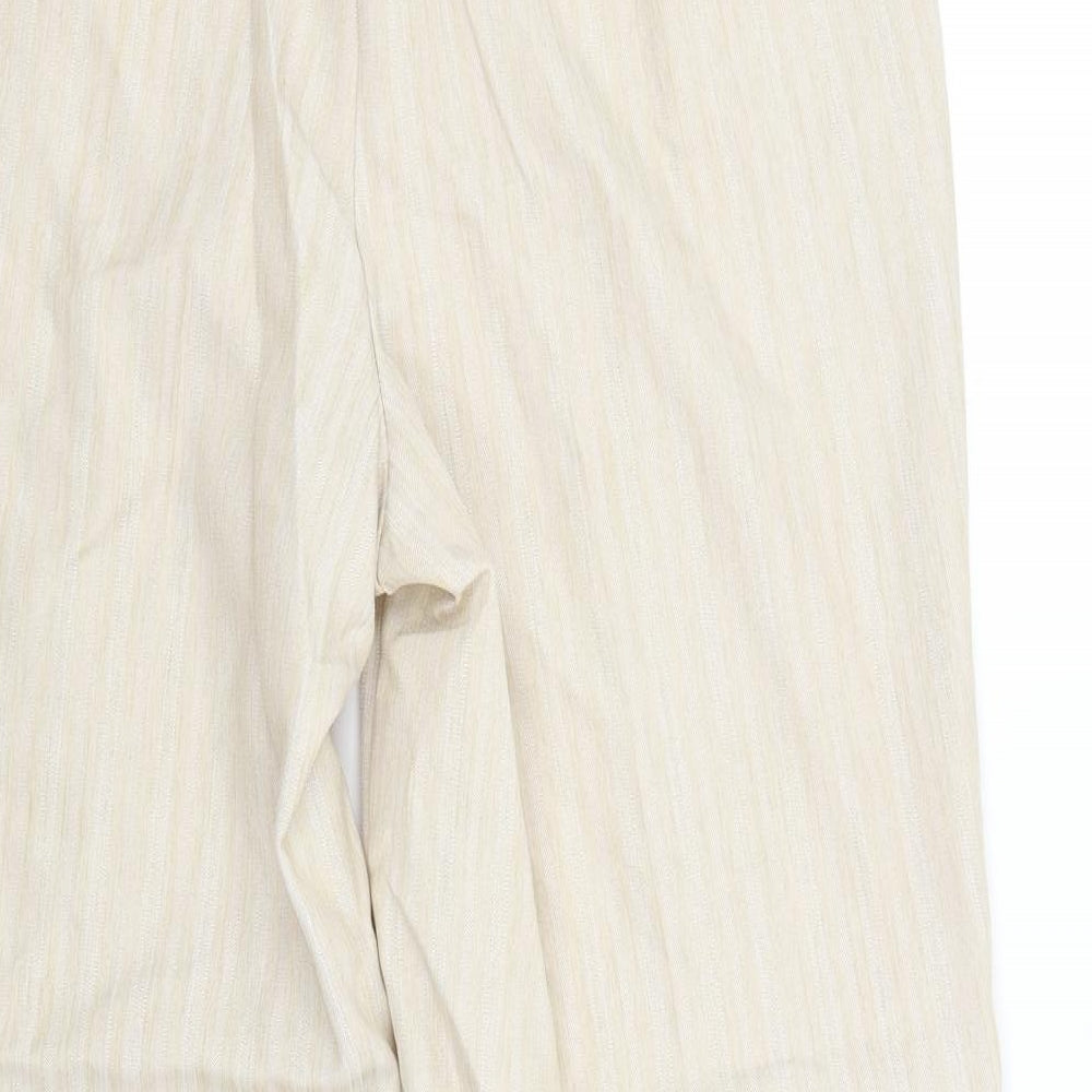 Womens UK Size 12 BM Regular Fit Beige Trousers