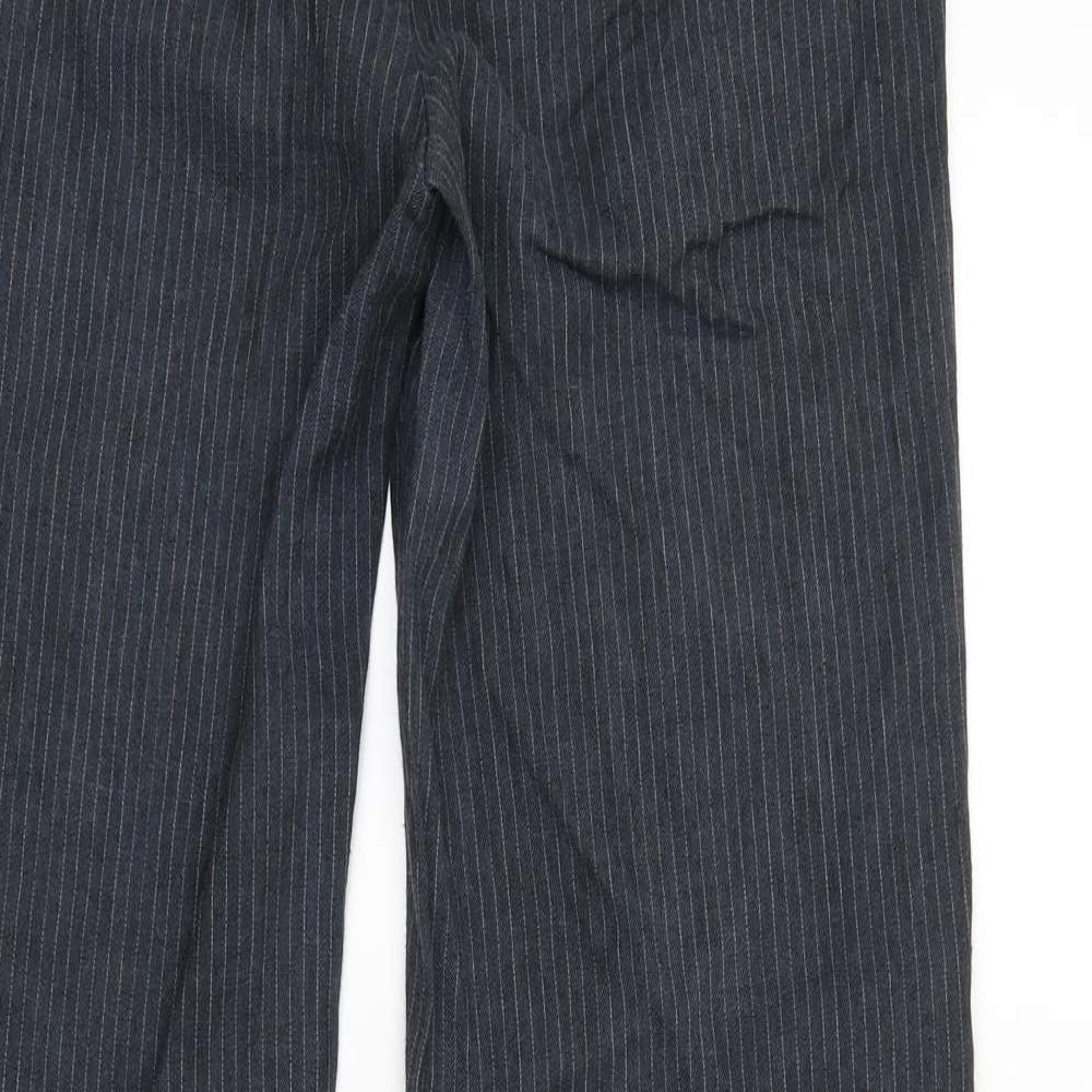 Womens UK Size 12 Marks and Spencer Regular Fit Blue Trousers