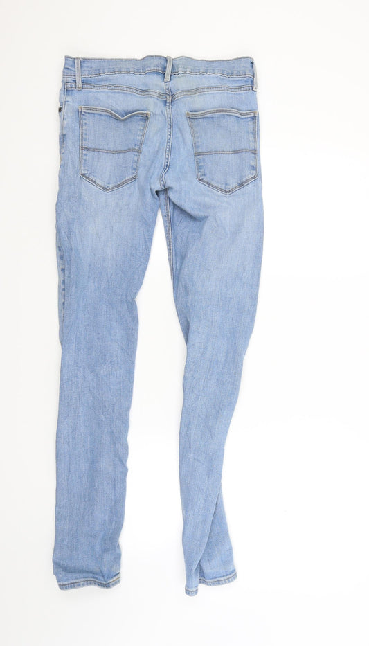 Marks and Spencer Mens Blue Denim Skinny Jeans Size 28 L33 in