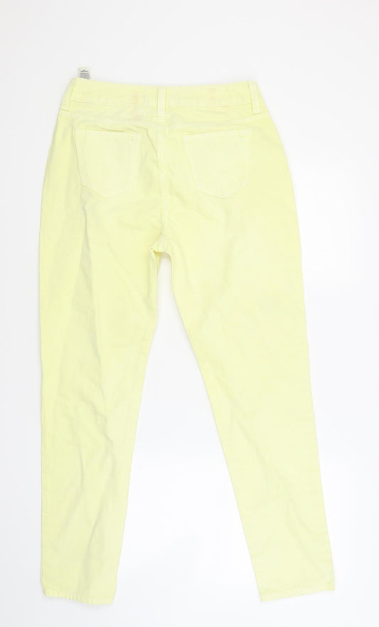 Womens UK Size 10 Marks and Spencer Regular Fit Skinny Yellow Jeans