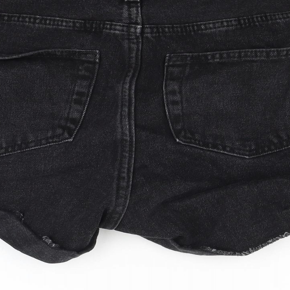 Primark Womens Black Denim Cut-Off Shorts Size 12