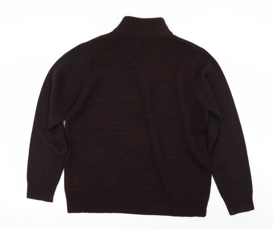 George Mens Red Pullover Jumper Size L