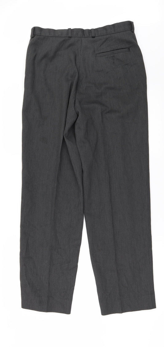 Marks and Spencer Mens Grey Trousers Size 32 in L31 in