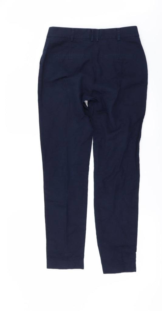 Mango Womens Blue Trousers Size 6 L30 in
