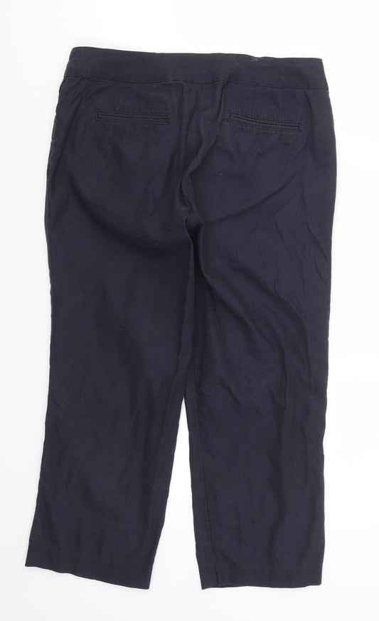 Phase Eight Womens Blue Trousers Size 10 L22 in