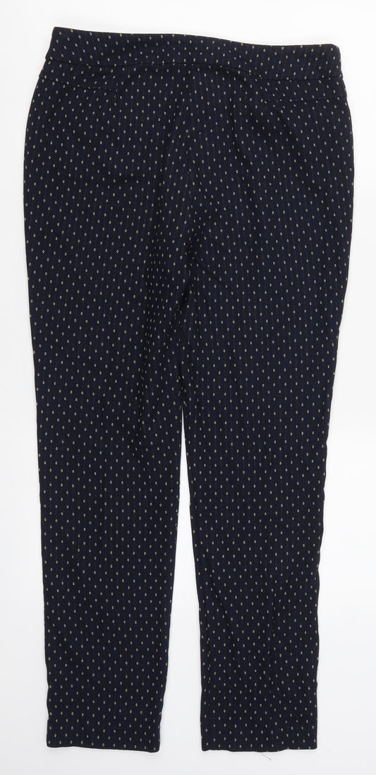 Womens UK Size 10 Bonmarché Regular Fit Blue Trousers